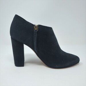 JEAN-MICHEL CAZABAT Black Zippered Sparkly Leather Booties Size EU 36